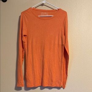 Eddie Bauer Women's Orange Long Sleeve outdoor Top